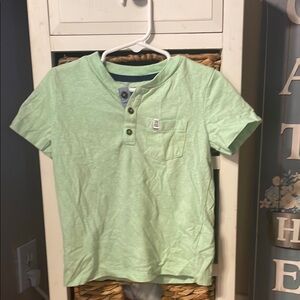 Mint Green Kids Henley Shirt